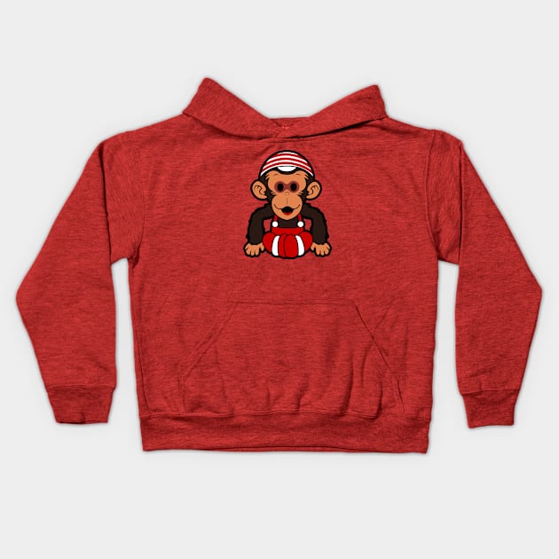 Cute Chim Chim Kids Hoodie by mighty corps studio